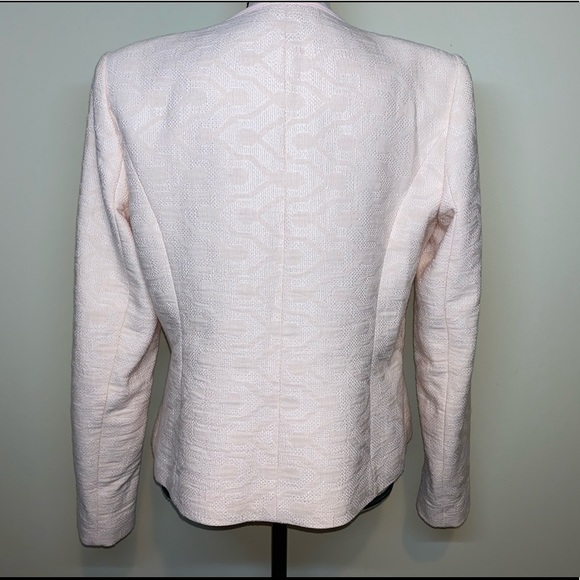 Karl Lagerfeld Paris Pink Jacquard Blazer 12 - Picture 2 of 8